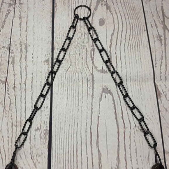 Garden Sign Cast Iron Rustic Metal Wall Plaque With Hanging Chain - Picture 5 of 10